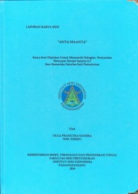 Anta maanta: Lap. Karya Seni