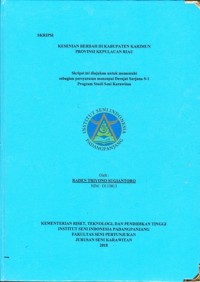 Kesenian berdah di Kab. Karimun Prov. Kepulauan Riau: skripsi