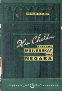 Ibnu Chaldum tentang masjarakat dan negara