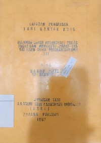 Image of Tari rantak kudo: Lap. Penulisan