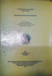 Rangkiang pada kain panjang: Lap. tugas akhir karya seni