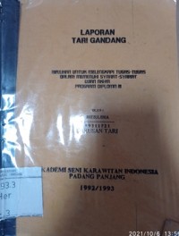 Laporan tari gandang
