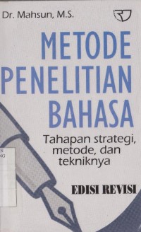 Image of Metode penelitian bahasa : tahapan strategi, metode dan tekniknya