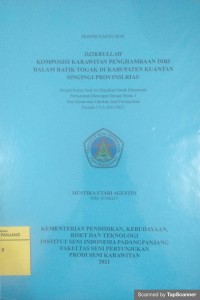 Image of Dzikrullah komposisi karawita penghambaan diri dalam ratik togak di Kabupaten Kuantan Singingi Provinsi Riau: skripsi karya seni + CD