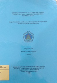 Image of Kesenian ba'ombai di Nagari Padang Laweh Kecamatan Koto VII Kabupaten Sijunjung Sumatera Barat: laporan karya seni + CD