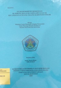 Studi deskriptif momongan di Jorong Balai Oli Jawi-Jawi Guguak Kecamatan Gunuang Talang Talang Kabupaten Solok :skripsi + CD