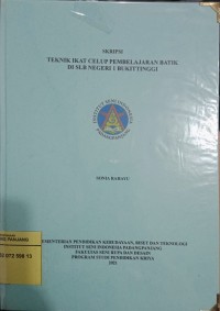 Image of Teknik ikat celup pembelajaran batik di SLB Negeri 1 Bukittinggi
