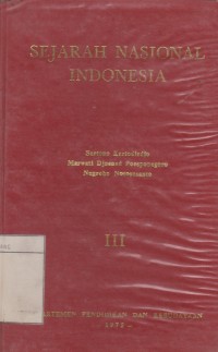 Image of Sejarah nasional Indonesia III