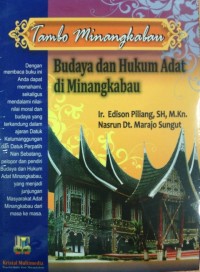 Tambo Minangkabau: budaya dan hukum adat di Minangkabau