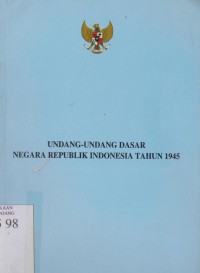 Undang-undang Dasar Negara Republik Indonesia tahun 1945