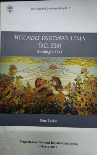 Hikayat Pandawa Lima (ML 508)