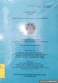 Image of Randai Sirabuang Ameh (Perwujudna Randai Wanita Minangkabau): tahun ke-1 dari rencana 3 tahun: laporan akhir tahun I penelitian penciptaan dan penyajian seni