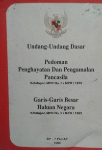 Undang-undang Dasar, P-4 dab GBHN 1983