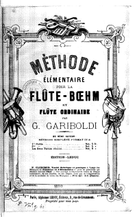 Metode elementaire pour la flute-beehm