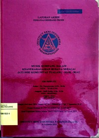 Image of Musik kompang dalam keanekaragaman budaya sebagai jati diri komunitas Tualang-Siak-Riau