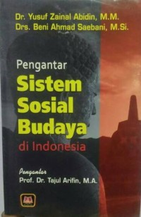 Pengantar sistem sosila budaya di Indonesia