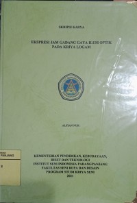 Ekspresi jam gadang gaya ilusi optik pada kriya logam