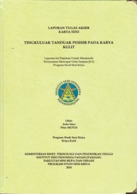 Tingkuluak tanduak pesisir pada karya kulit: Lap. tugas akhir karya seni