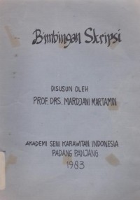 Bimbingan skripsi