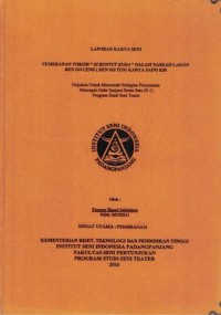 Pemeranan tokoh si buntut kuda dalam naskah lakon ben go ceng (ben go tun) karya  Saini KM