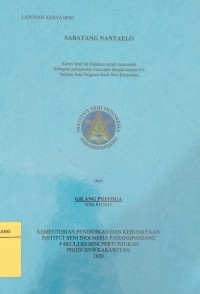 Sabatang nantaelo: laporan karya seni + CD