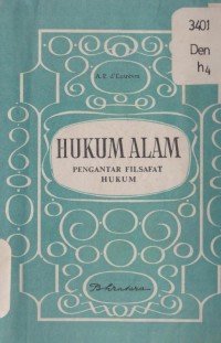 Hukum alam : pengantar filsafat hukum