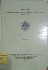 Tumbuhan bengkoang sebagai motif pada elemen interior ruang tamu