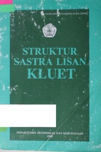 Struktur Sastra Lisan Kluet