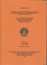 Pemeranan tokoh gendut dalam naskah terdampar karya Slawomir Mrozek dengan metode Stanislavsky: Lap. karya seni