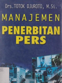 Manajemen penerbitan pers