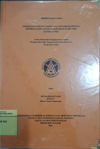 Pemeranan tokoh gareng dalam naskah penjual bendera karya Wisran Hadi dengan metode Stanislavsky