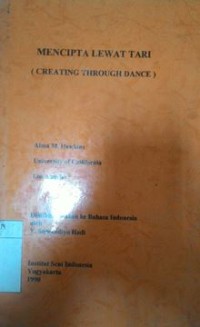 Mencipta lewat tari= creating though dance