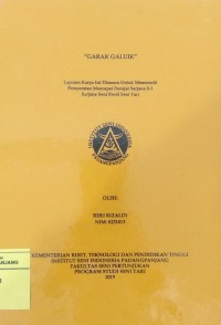 Garak Galuik: laporan karya seni + CD