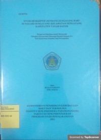 Studi deskriptif dendang sungayang baru di Nagari Sungayang  Kecamatan Sungayang Kabupaten Tanah Datar: skripsi + CD