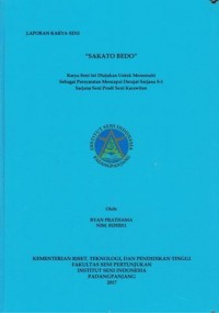 Sakato bedo: hlm. Lap. Karya seni