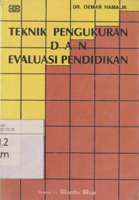 Teknik pengukuran dan evaluasi pendidikan