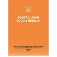 Sastra Lisan Toloq Mandar