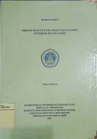Kreasi ikan cupang hias pada elemen interior ruang tamu
