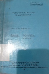 Arsitektur tradisional Sumatera Barat