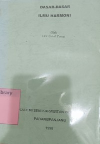 Image of Dasar-dasar ilmu harmoni