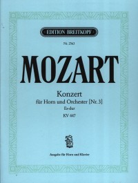 Konzert nr. 3 es-dur fur horn und orchester