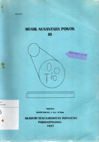 Musik nusantara pokok III: modul