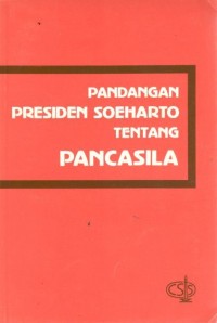 Pandangan presiden soeharto tentang pancasila