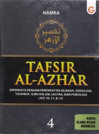 Tafsir al-azhar 4 : Juz 10,11,12