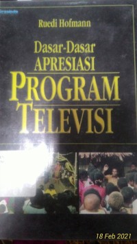 Dasar-dasar apresiasi program Televisi
