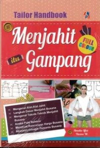 Tailor handbook menjahit itu gampang