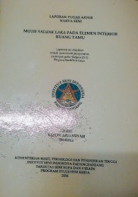 Motif saluak laka pada elemen interior ruang tamu: Lap. tugas karya seni