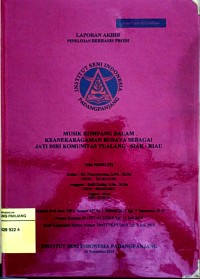 Musik kompang dalam keanekaragaman budaya sebagai jati diri komunitas Tualang-Siak-Riau