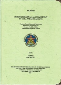 Produk kerajinan alas kaki kulit di Kota Padangpanjang