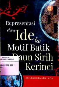 Representasi dari ide ke motif batik daun sirih Kerinci